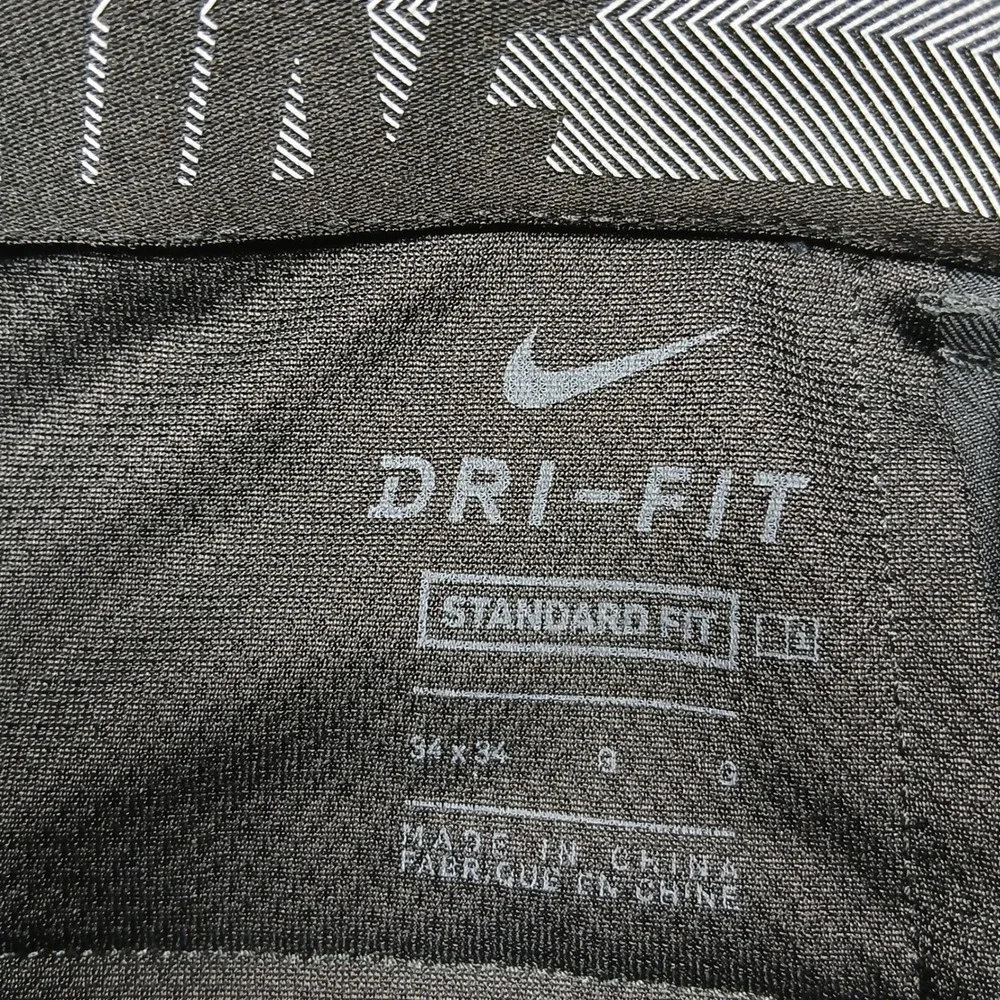 Nike Dri-FIT Standard Fit Golf‎ Pants Men 34x30 Black Stretch Polyester